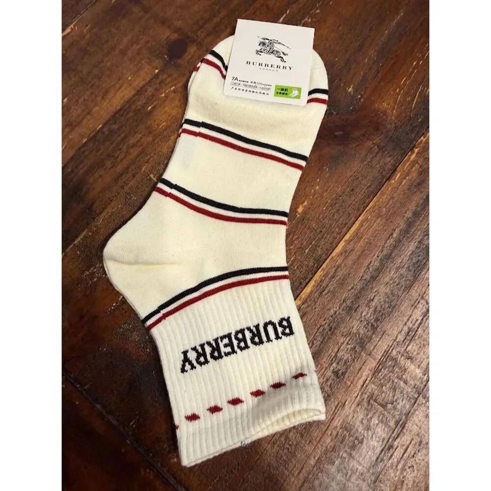 Burberry white ankle socks